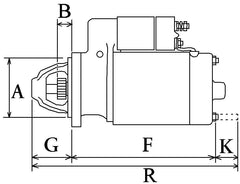 Yanmar 2GM starter motor