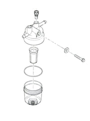 Perkins pre-fuel filter assembly filter